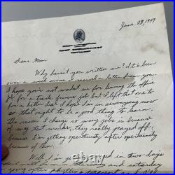 Vtg 1950s Korean War Soldier Lot Cards Dog Tag Patches Letters to Mom Nara Japan