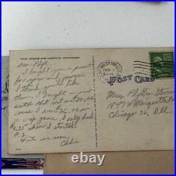 Vtg 1950s Korean War Soldier Lot Cards Dog Tag Patches Letters to Mom Nara Japan