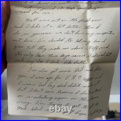 Vtg 1950s Korean War Soldier Lot Cards Dog Tag Patches Letters to Mom Nara Japan