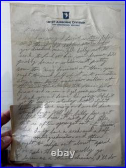 Vtg 1950s Korean War Soldier Lot Cards Dog Tag Patches Letters to Mom Nara Japan