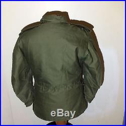 Vtg 1951 Korean War Cold field jacket M-1951 men's small short