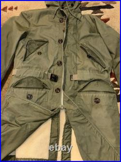 Vtg 1951 Military USAF M51 OVERCOAT PARKA WITH PILE LINER 1951 KOREAN WAR SMALL