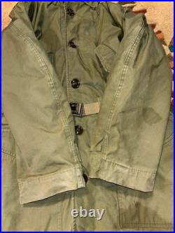 Vtg 1951 Military USAF M51 OVERCOAT PARKA WITH PILE LINER 1951 KOREAN WAR SMALL