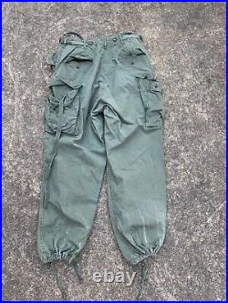 Vtg 1951 US Army Military Korean War Cargo Flight USMC Pants 30 29 WWII 40s 50s