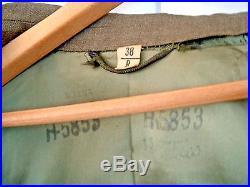 Vtg 1951 US Army Uniform IKE Jacket Pants Belt Brass Buckle Korean War Military