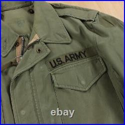 Vtg 1952 M-1951 M-51 Field Shell Jacket MEDIUM korean war 50s army military usa