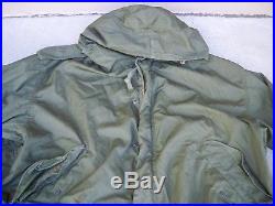 Vtg 1952 US ARMY Korean War M-1951 Fishtail Uniform Parka Coat Size XL Xlarge