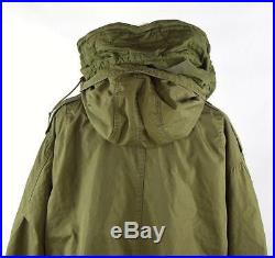 Vtg 1953 US ARMY Korean War M-1951 Fishtail Park Fur Hood Coat with Wool Liner M
