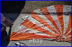 Vtg 1953 USAF C-9 Parachute Canopy Only, Irving Air Chute Co, Korean War Era