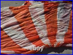 Vtg 1953 USAF C-9 Parachute Canopy Only, Irving Air Chute Co, Korean War Era