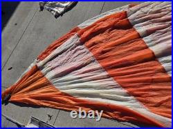 Vtg 1953 USAF C-9 Parachute Canopy Only, Irving Air Chute Co, Korean War Era
