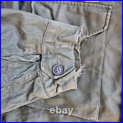 Vtg 50s Korean War Era US Army M-51 Field Jacket OG-107 Med Reg Coat Mans Sateen
