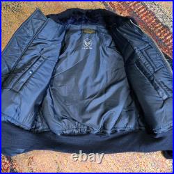 Vtg 50s Korean War USAF B-15C Flight Jacket Flying Pritzker & Sons Named ID Capt