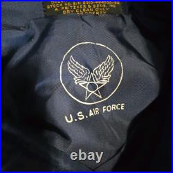 Vtg 50s Korean War USAF B-15C Flight Jacket Flying Pritzker & Sons Named ID Capt