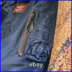 Vtg 50s Korean War USAF B-15C Flight Jacket Flying Pritzker & Sons Named ID Capt