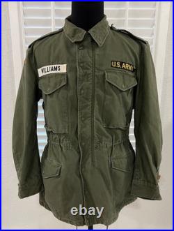 Vtg 50s M-1951 Field Jacket US Army patches Special Forces M Reg EXCELLENT