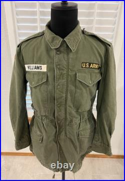 Vtg 50s M-1951 Field Jacket US Army patches Special Forces M Reg EXCELLENT
