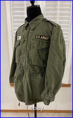 Vtg 50s M-1951 Field Jacket US Army patches Special Forces M Reg EXCELLENT