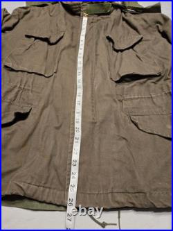 Vtg 50s Military Korean War M-1951 Field Jacket W Liner & Hood Mens Large Coat