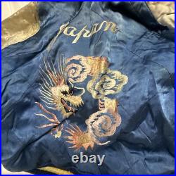 Vtg 50s Silk Reversible Korean War Japan Tour Souvenir Jacket See Description
