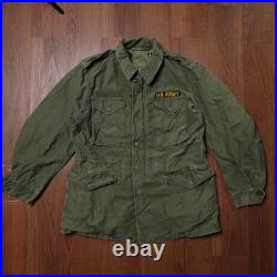 Vtg 50s US Army M51 Field Jacket Coat M-1951 Korean War Medium Long OG-107