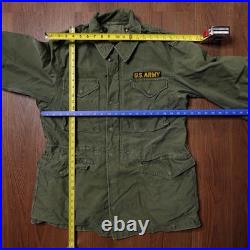 Vtg 50s US Army M51 Field Jacket Coat M-1951 Korean War Medium Long OG-107