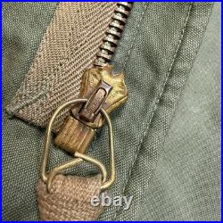 Vtg 50s US Military M-1951 M51 Field Jacket Olive Green OG-107 No Liner Large