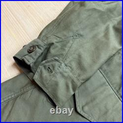 Vtg 50s US Military M-1951 M51 Field Jacket Olive Green OG-107 No Liner Large