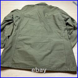 Vtg 50s US Military M-1951 M51 Field Jacket Olive Green OG-107 No Liner Large