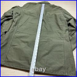 Vtg 50s US Military M-1951 M51 Field Jacket Olive Green OG-107 No Liner Large