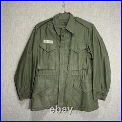 Vtg 50s US Military M-1951 M51 Field Jacket Olive Green OG-107 No Liner Sm 1952