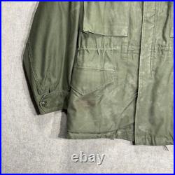Vtg 50s US Military M-1951 M51 Field Jacket Olive Green OG-107 No Liner Sm 1952