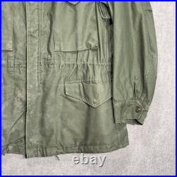 Vtg 50s US Military M-1951 M51 Field Jacket Olive Green OG-107 No Liner Sm 1952