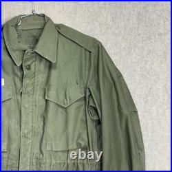 Vtg 50s US Military M-1951 M51 Field Jacket Olive Green OG-107 No Liner Sm 1952