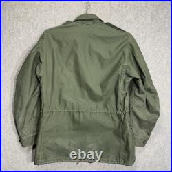 Vtg 50s US Military M-1951 M51 Field Jacket Olive Green OG-107 No Liner Sm 1952