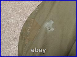 Vtg 50s US Military M-1955 Field Jacket Olive Shade 107 With Liner Short Medium