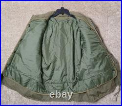 Vtg 50s US Military M-1955 Field Jacket Olive Shade 107 With Liner Short Medium
