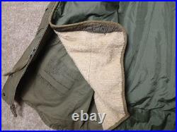 Vtg 50s US Military M-1955 Field Jacket Olive Shade 107 With Liner Short Medium