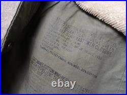 Vtg 50s US Military M-1955 Field Jacket Olive Shade 107 With Liner Short Medium