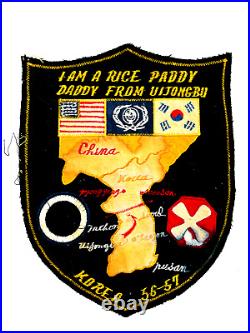 Vtg Authentic Korean War Soldier Back Patch veteran Rice Paddy Daddy