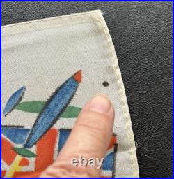 Vtg Hand Painted Trench Art SCARF Returned From HELL Taegu KOREA War Souvenir