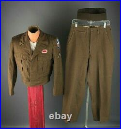 Vtg Korean War 11th Airborne 501st PIR Army Uniform Jacket 38 Pants 30x28 #7521