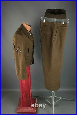Vtg Korean War 11th Airborne 501st PIR Army Uniform Jacket 38 Pants 30x28 #7521