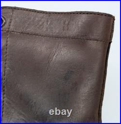 Vtg Korean War 9.5 R Brown Combat Paratrooper Jump Men's Leather Boots