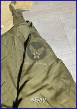 Vtg Korean War B-11 Air Force Jacket & A-9 Pants Military Air Force Sz 38 WWII