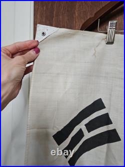 Vtg Korean War Bring Back Linen Painted South Korea Flag Seoul 36x23