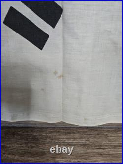 Vtg Korean War Bring Back Linen Painted South Korea Flag Seoul 36x23
