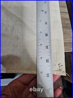 Vtg Korean War Bring Back Linen Painted South Korea Flag Seoul 36x23