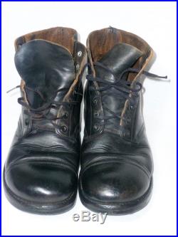 Vtg Korean War Era Custom Chukka Cap Toe Leather Military Jump Boots ...