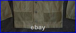 Vtg Korean War US Army 7th Infantry HBT Cut Down Field Modified Jacket 34R Korea